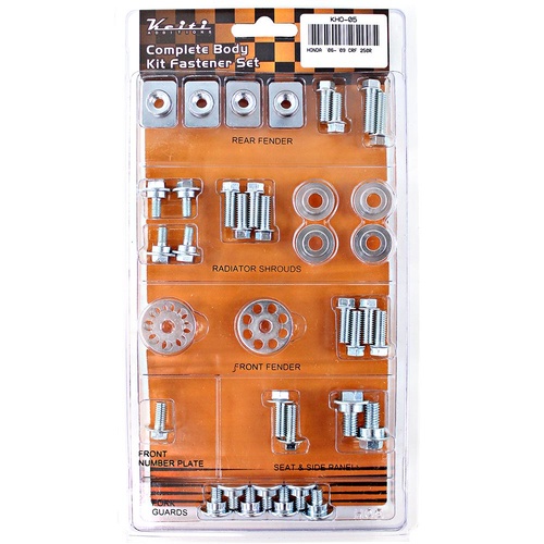 Plastics Kit Fasteners | Body Bolts CRF250R 06-09