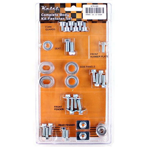 Plastics Kit Fasteners | GUARDS PLATES & FENDER FASTNER SET YZ450F 10-13
