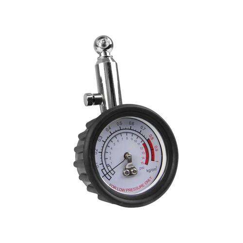 ATV | Balloon Tyre | Pressure Gauge 0-15 Psi | Low Reading Gauge