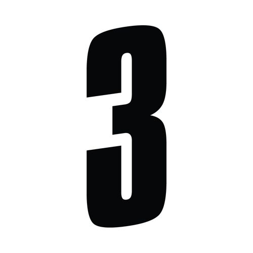 One 200MM SX Slanted No. 3 Black