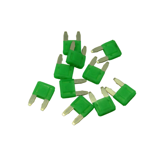 One 30AMP smart mini blade fuse LED