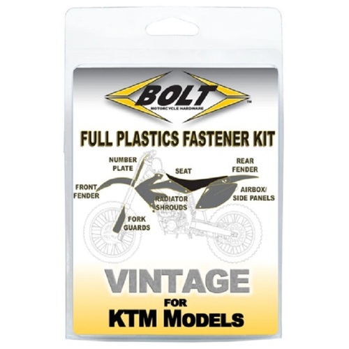 Body Work Fastener Kit for KTM-4 Strokes 350cc-640cc 4 Strokes 1994 to 1997