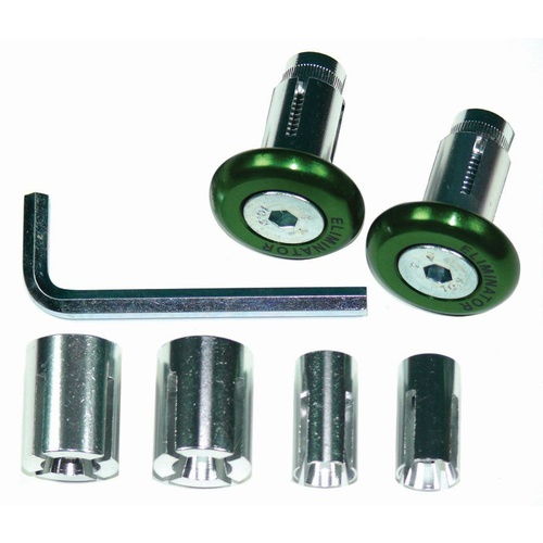 Green Motocross Handle Bar Ends for Kx Kxf Steel Alloy Bars