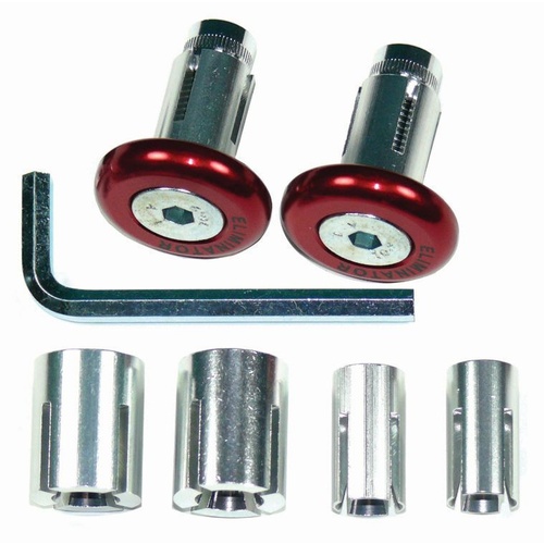 Red Motocross Handle Bar Ends for Kawasaki KX125 KX250 Kxf250 KFX450 22.5Mm