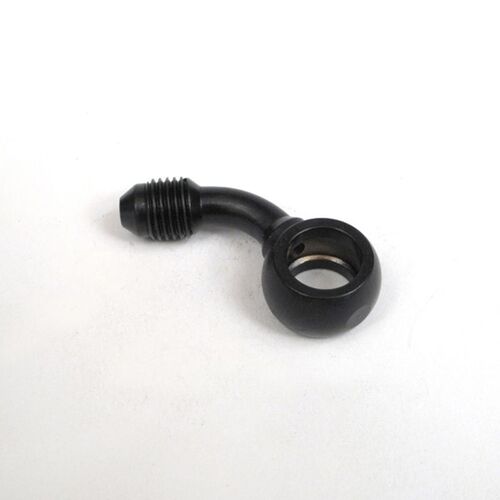 WHITES BRAKE - 10mm BANJO - 45Deg@90 - STEEL BLK