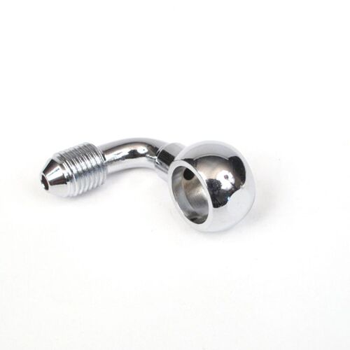 WHITES BRAKE - 11mm (7/16"") BANJO - 90Deg - CHR STEEL
