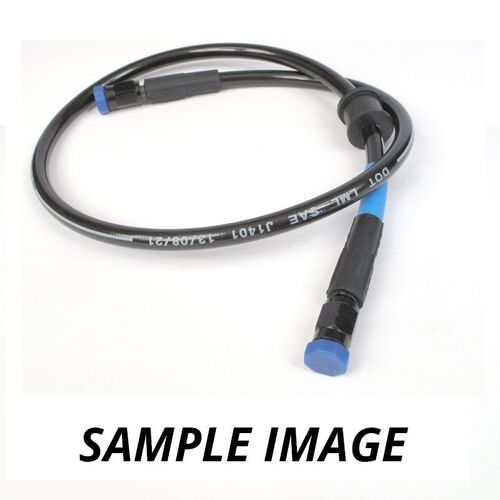 WHITES PREMADE BRAKE LINE 600mm - DARK SMO STEEL