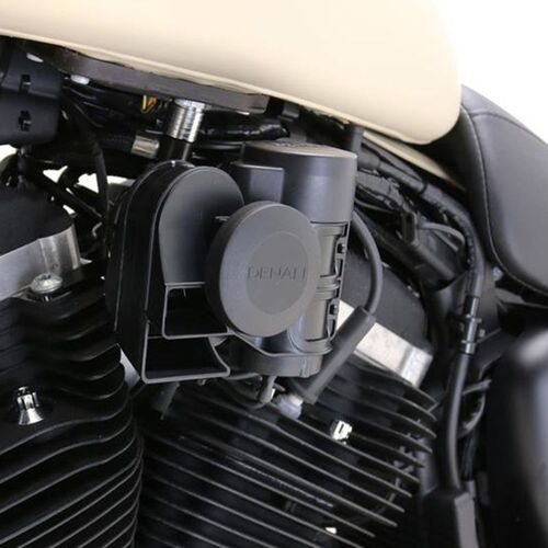 DENALI SOUNDBOMB COMPACT HRN MNT BRKT H-D EVO, '86-SPORTSTR