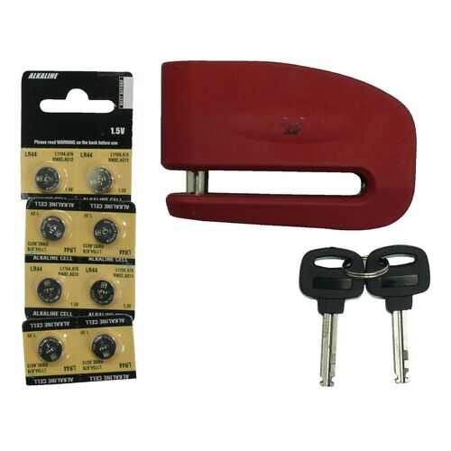 Disc Lock Large Alarmed 10MM 