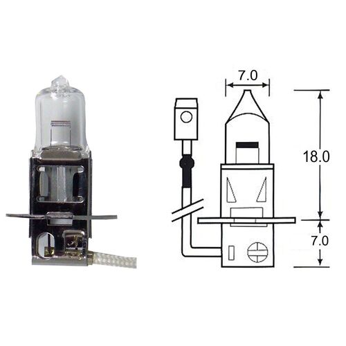 H3 12V 35W Clear Highlight Bulb