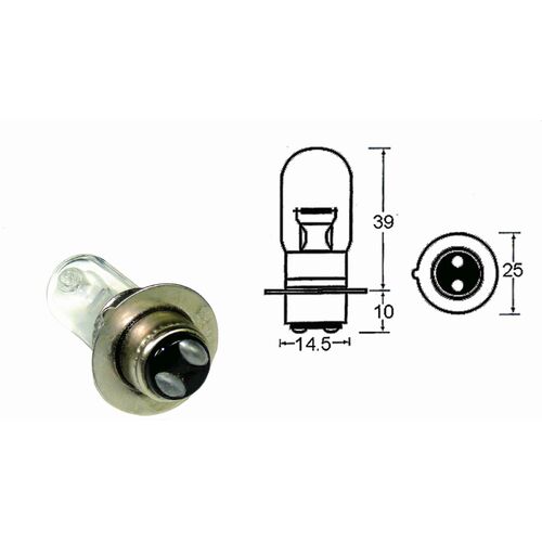 Halogen Bulb 12V 3535 1 Pin H6