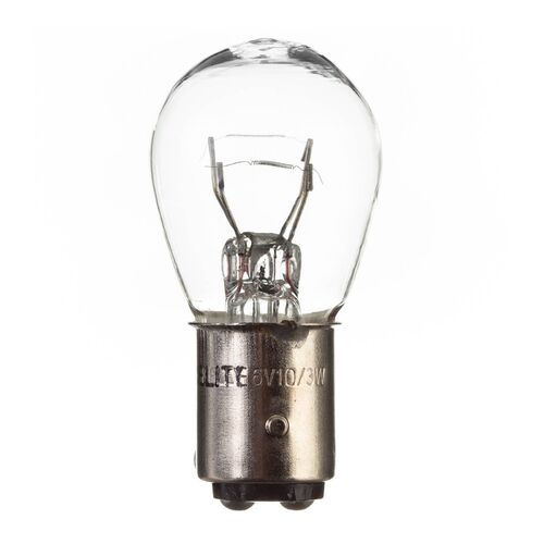 GLOBES 6V 10/3W S25 Stop/Tail Bayonet (A4854) (Pkt of 10)