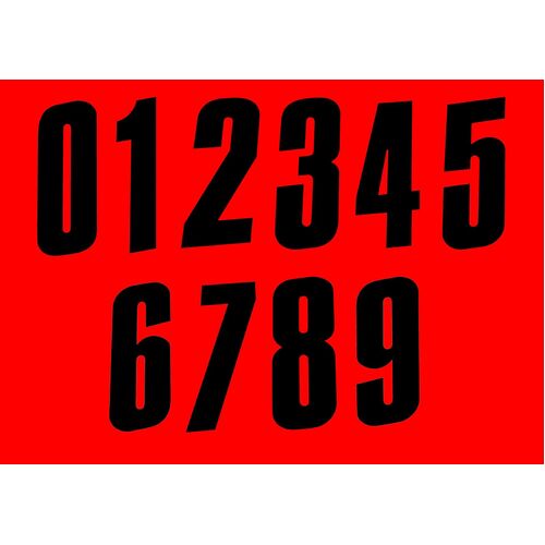150MM Euro MX Number Board Black