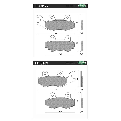 Front Brake Pad Kit (2)