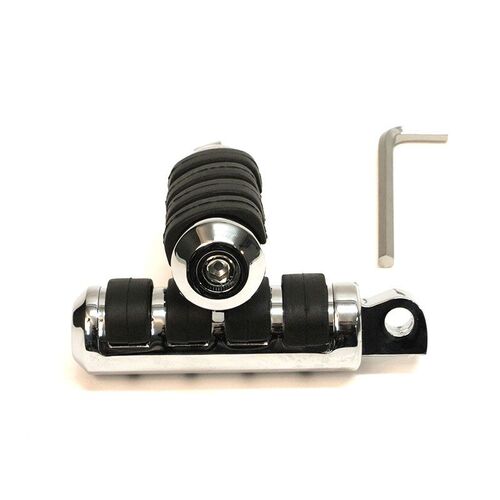 WHITES FOOT PEG/HD ISO PILLION MALE SML CHROME HD39-122