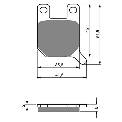 BRAKE PADS GOLDFREN GF008 - S3