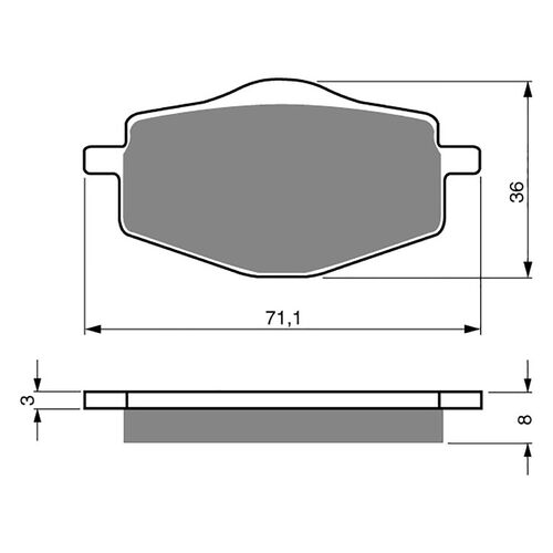 BRAKE PADS GOLDFREN GF018 - K5