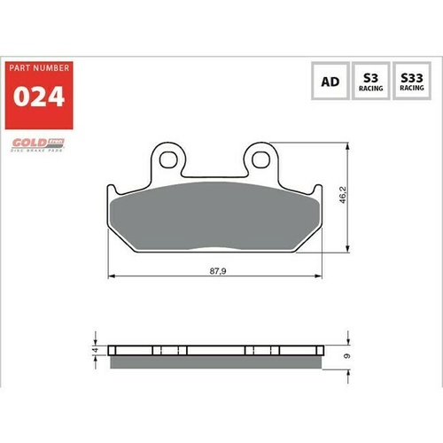 Sintered Dual Sport Front Brake Pads for Cagiva 900 Elefant 1990 to 2000