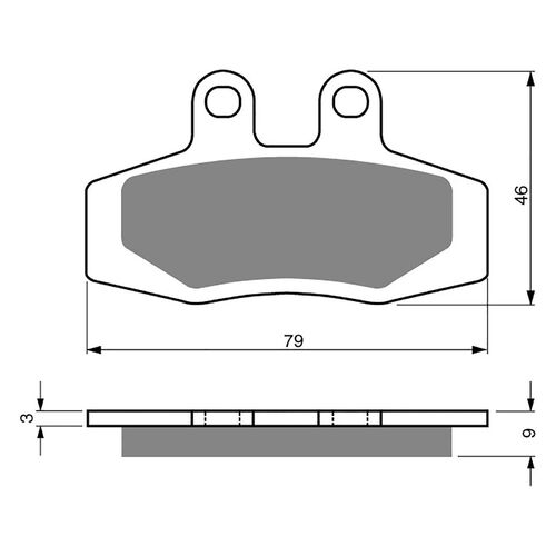 BRAKE PADS GOLDFREN GF026 - K5