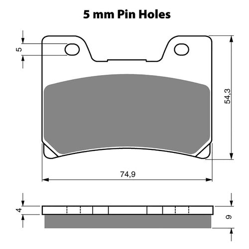 BRAKE PADS GOLDFREN GF028 - S3