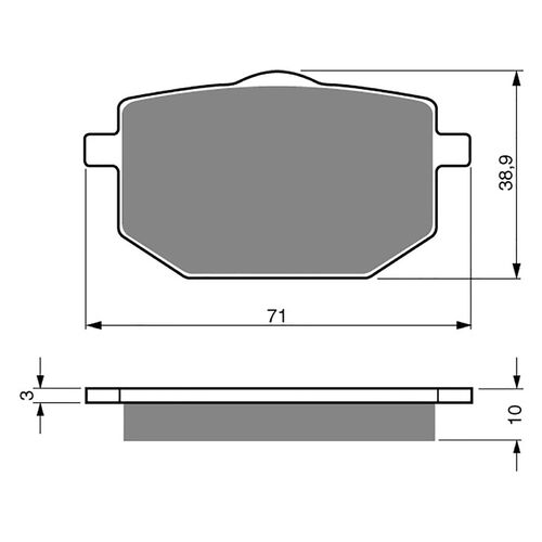 BRAKE PADS GOLDFREN GF029 - S3