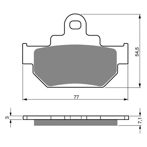 BRAKE PADS GOLDFREN GF030 - K5