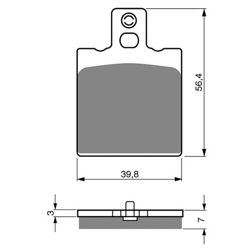 BRAKE PADS GOLDFREN GF038 - K5