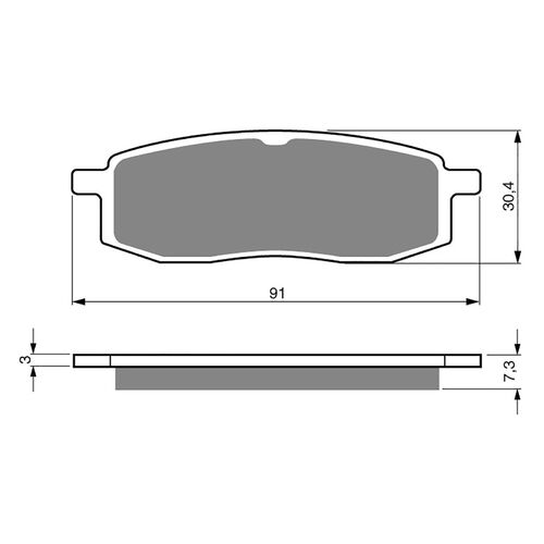 BRAKE PADS GOLDFREN GF043 - K5
