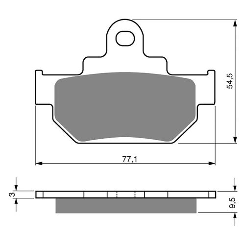 BRAKE PADS GOLDFREN GF046 - S3