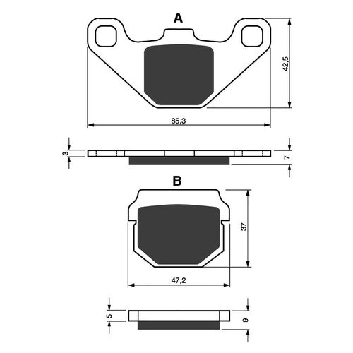 Brake Pads Goldfren GF047 - K5
