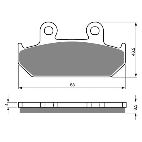 BRAKE PADS GOLDFREN GF051 - S3