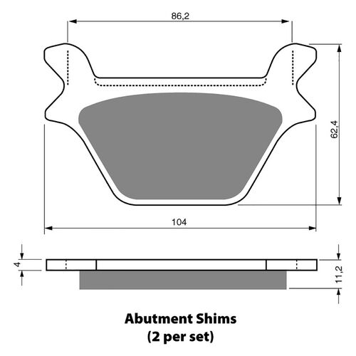 BRAKE PADS GOLDFREN GF056 - S3