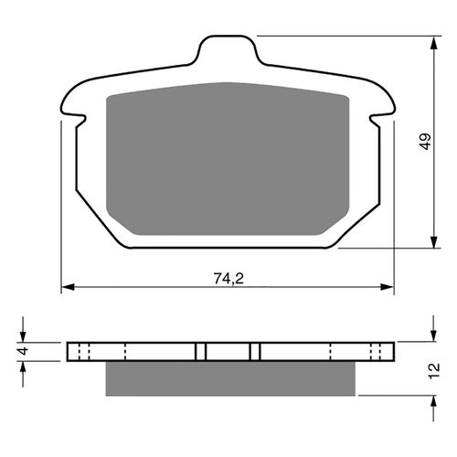 BRAKE PADS GOLDFREN GF058 - S3