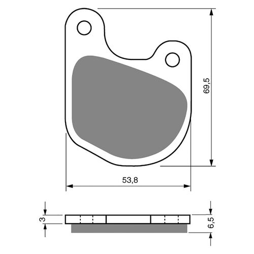 BRAKE PADS GOLDFREN GF059 - S3
