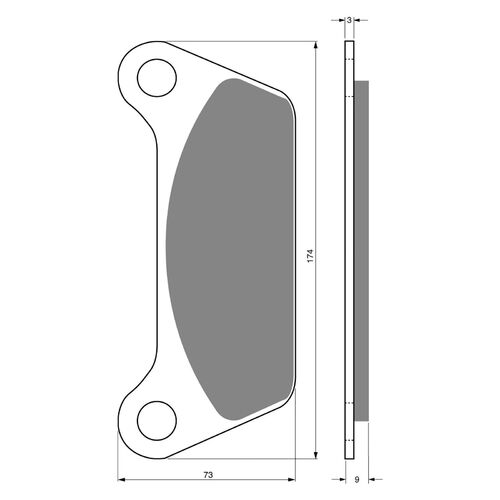 BRAKE PADS GOLDFREN GF061 - S3