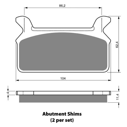 BRAKE PADS GOLDFREN GF063 - S3