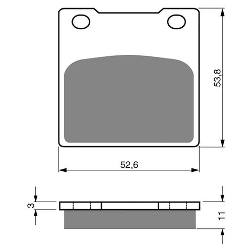 BRAKE PADS GOLDFREN GF068 - S3
