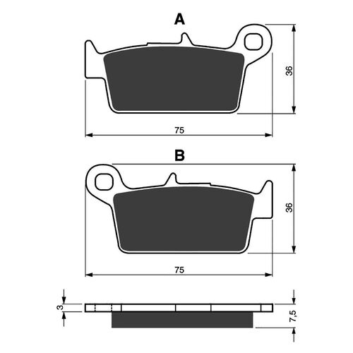 Brake Pads Goldfren GF071 - S3