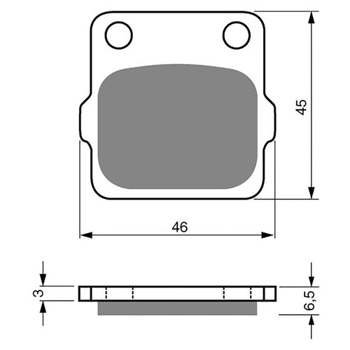 BRAKE PADS GOLDFREN GF077 - S3
