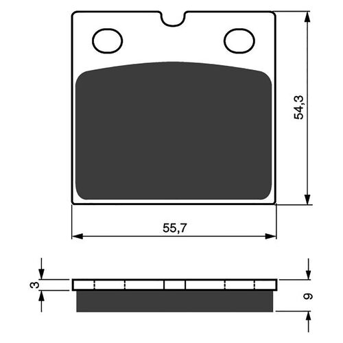 Rear Brake Pads Goldfren GF081 - S3