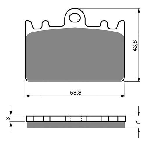 BRAKE PADS GOLDFREN GF090 - S3