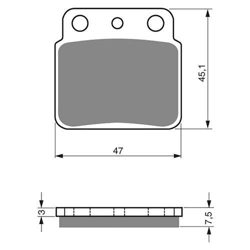 Rear Brake Pads Goldfren GF092 - K5