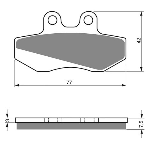 BRAKE PADS GOLDFREN GF095 - S3