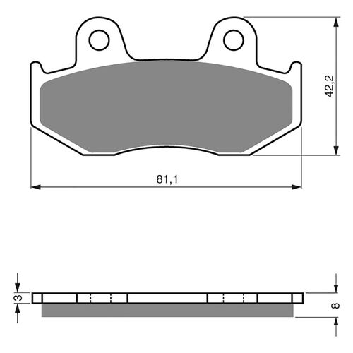 BRAKE PADS GOLDFREN GF102 - K5