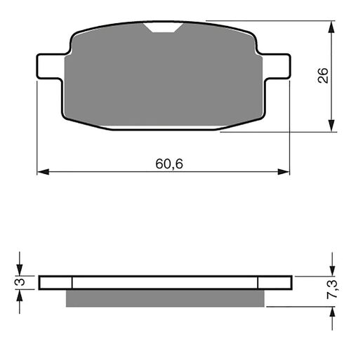 Front Brake Pads Goldfren GF114 - S3