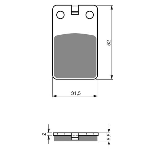 BRAKE PADS GOLDFREN GF120 - K5