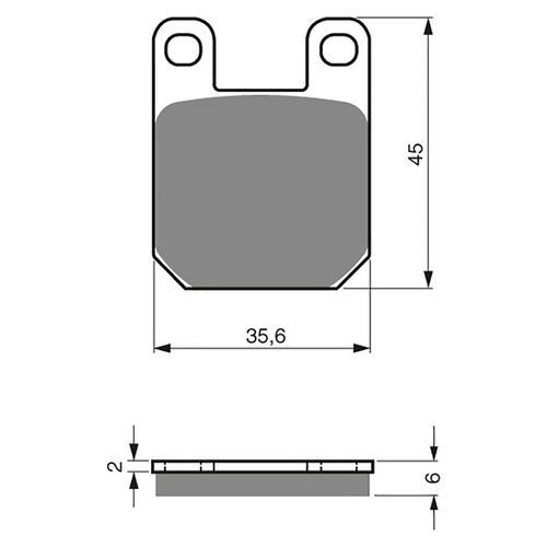 BRAKE PADS GOLDFREN GF121 - K5