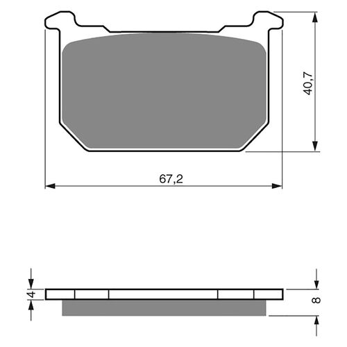 BRAKE PADS GOLDFREN GF127 - S3