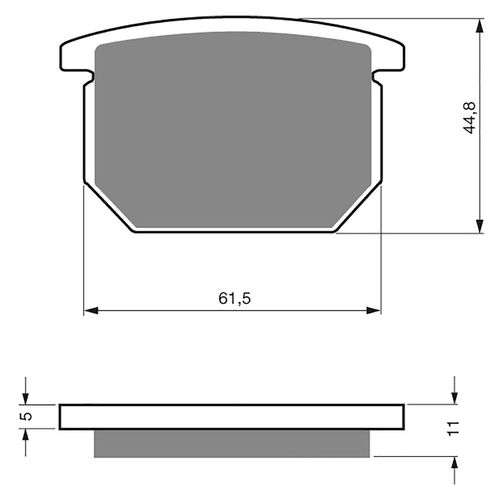 BRAKE PADS GOLDFREN GF138 - S3