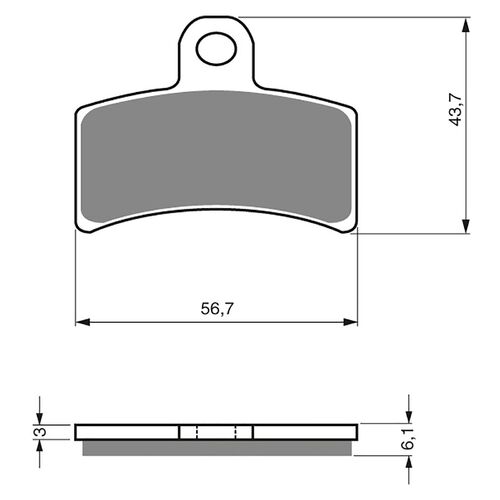 BRAKE PADS GOLDFREN GF143 - K5